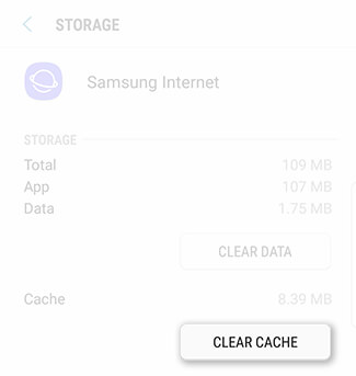 Clear App Cache Galaxy A6 Plus