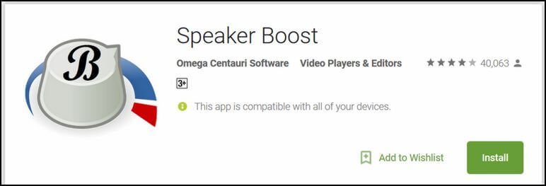 Speaker Boost App for Samsung Galaxy S9 Plus