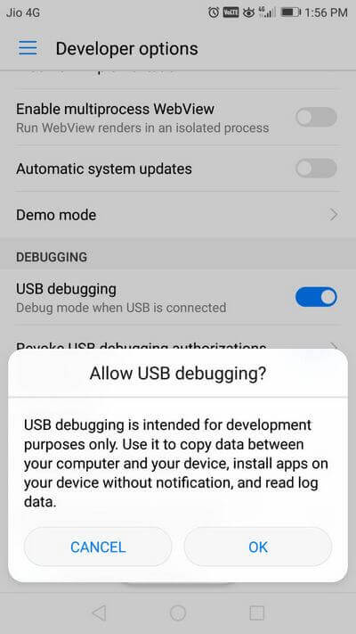 Enable USB Debugging on Oppo Find X