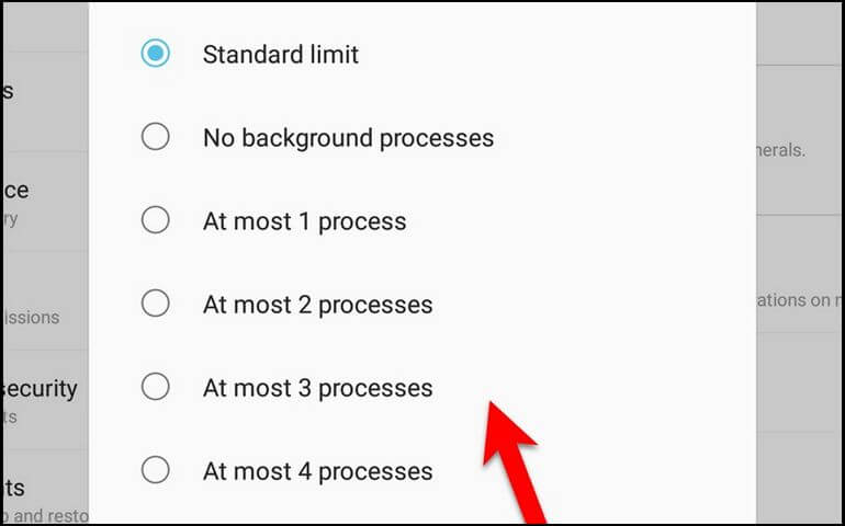 Limit Background Processes