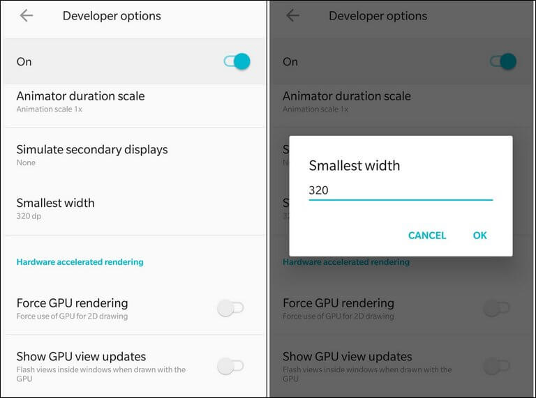Change DPI on Samsung Galaxy Note 9 for better performance