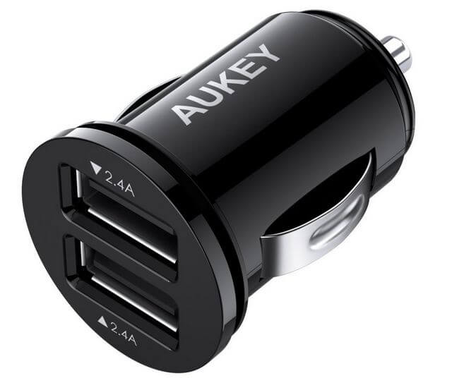 Aukey Car Charger Flush Fit Duo