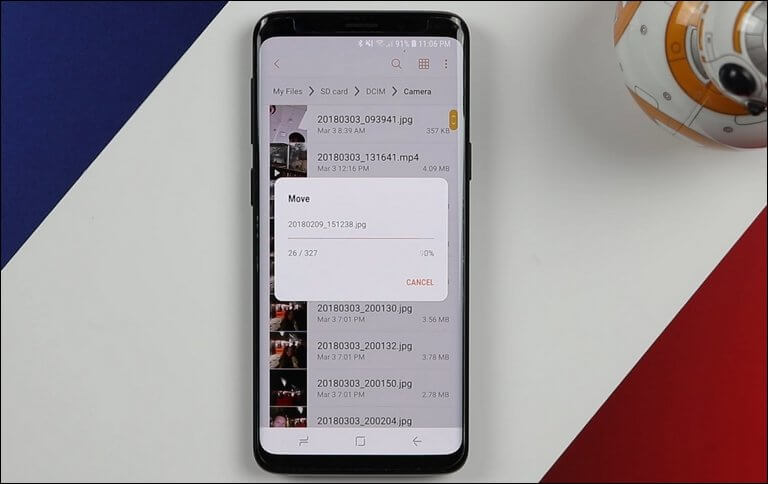 Files Moved to SD card on Samsung Galaxy Note 9