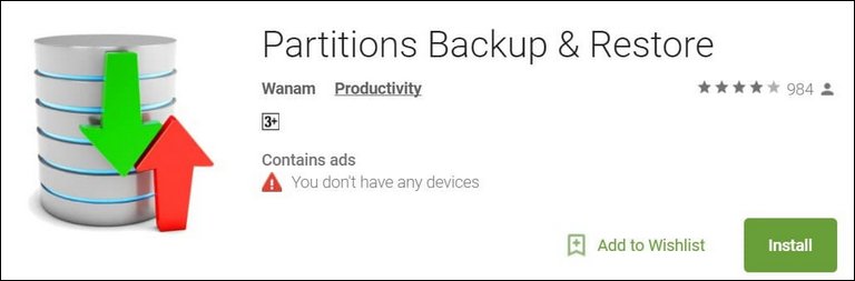 Partitions Backup Restore on Galaxy Note 9