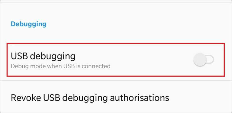 Enable USB Debugging of Google Pixel 3 and 3 XL