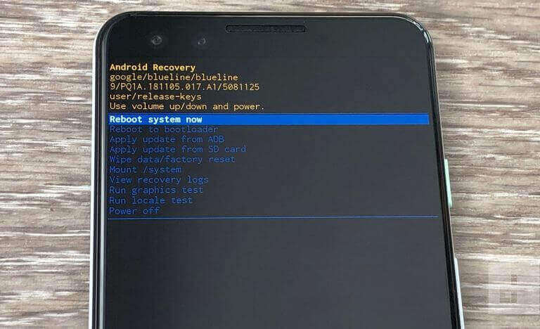 Boot Google Pixel 3 and 3 XL into recovery mode
