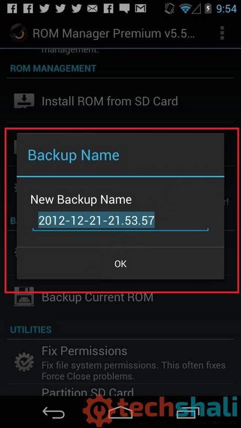 ROM Manager App Backup ROM