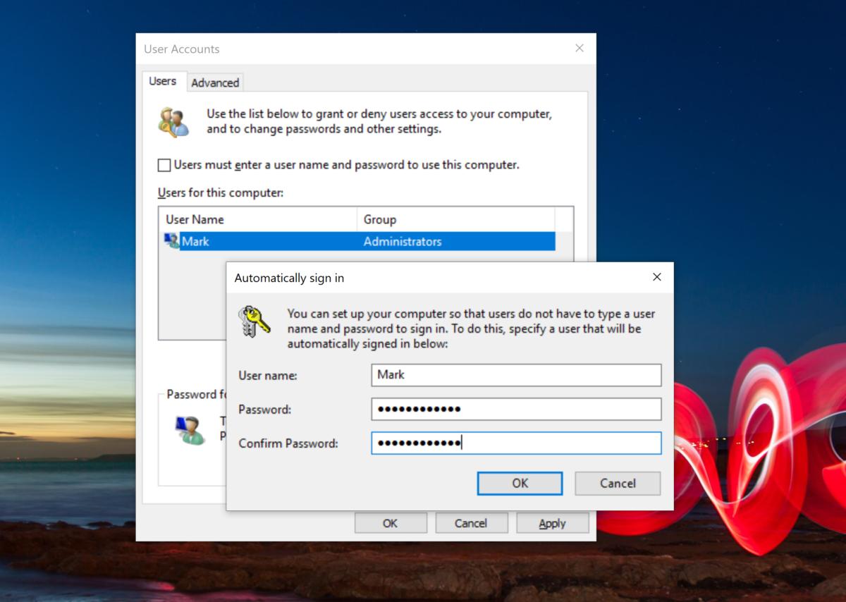 How to remove your login password from Windows 10