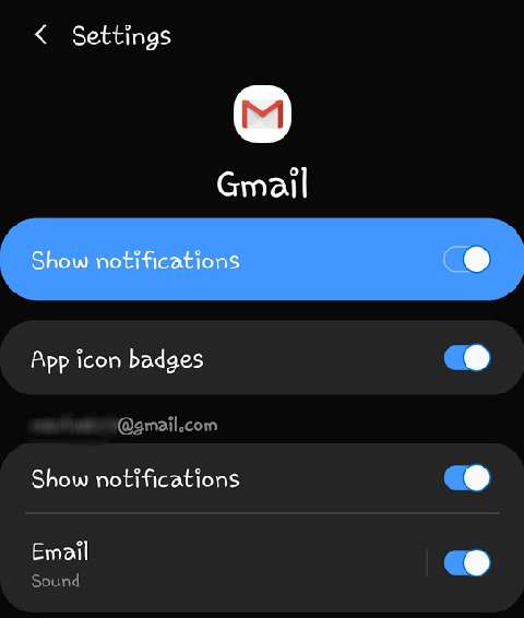 Ensure that notifications are enabled for Gmail App