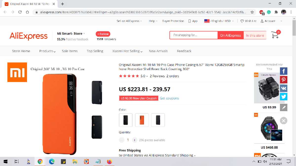 Buy Xiaomi Mi 10 on AliExpress