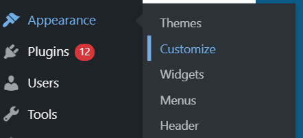 WordPress Theme Settings
