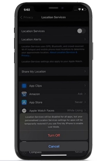 Disable-location-services-on-iPhone