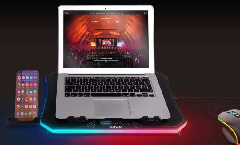 Kooler RGB Laptop Cooling Base Keeps Your Notebook Cool And Stylish