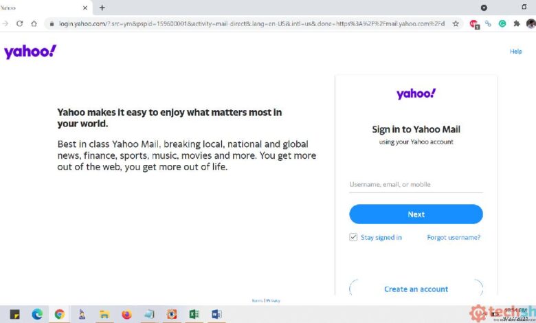 Yahoo.com log in - Yahoo mail login page