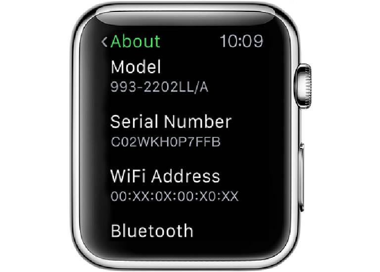 Find Apple-Watch serial number