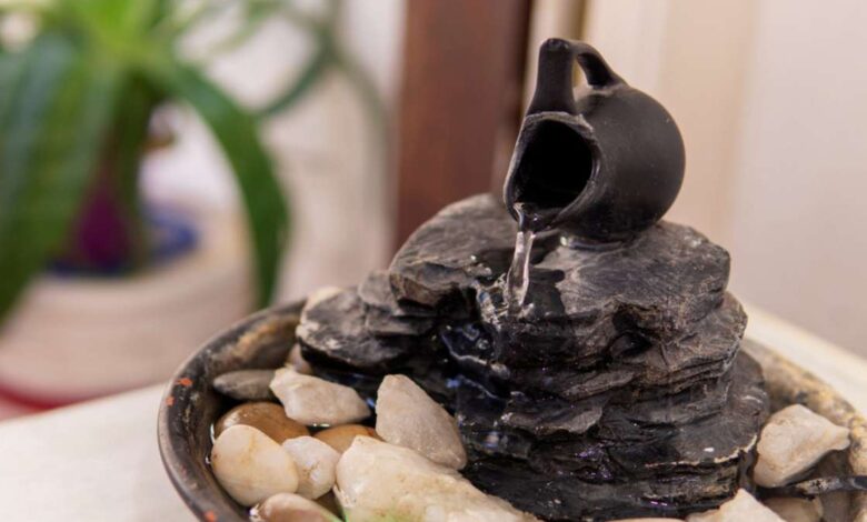 Where to place a water fountain according to Feng Shui