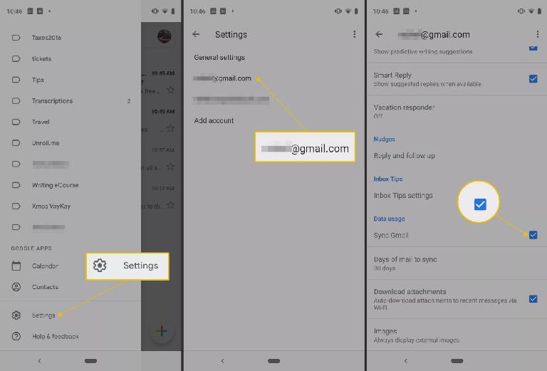 Sync Gmail App