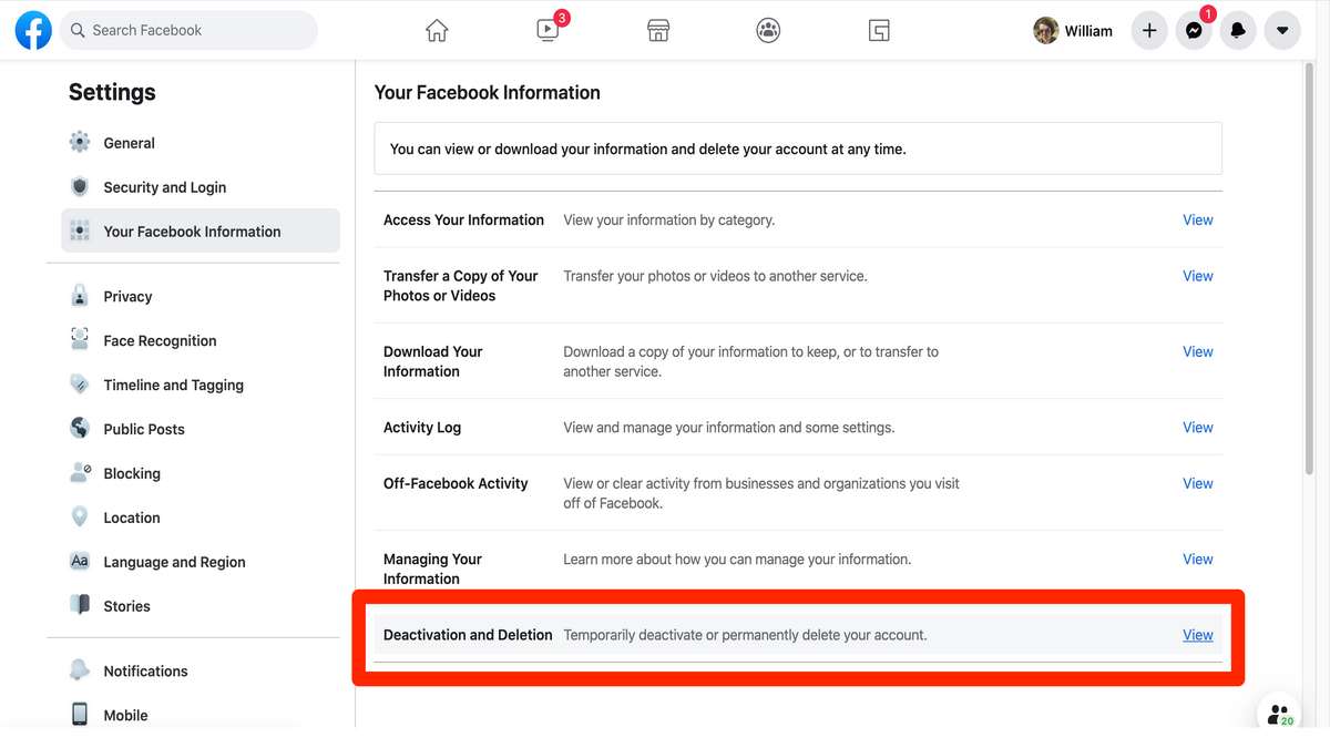 Deactivate Facebook account: How to temporarily close your profile