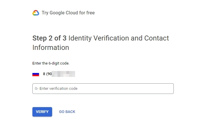 Phone Number Verification for Google Cloud