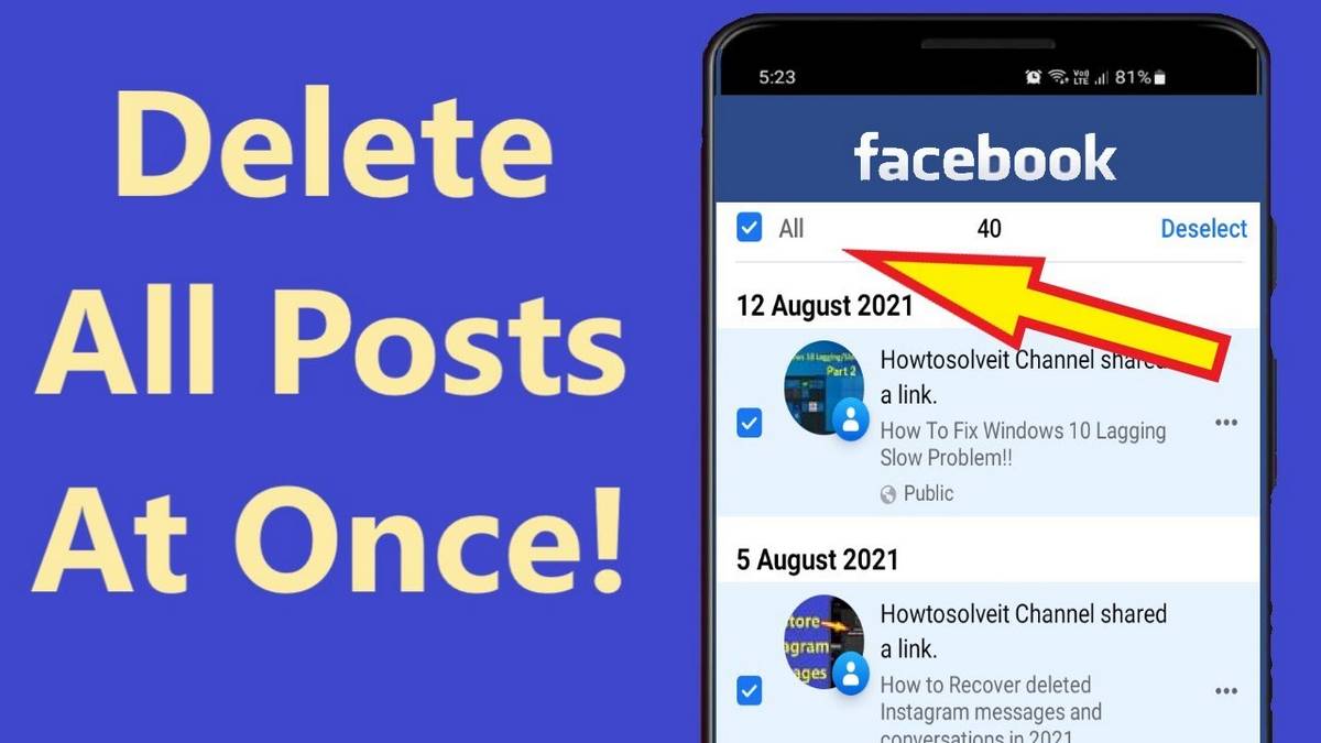 How to delete all your Facebook posts at once