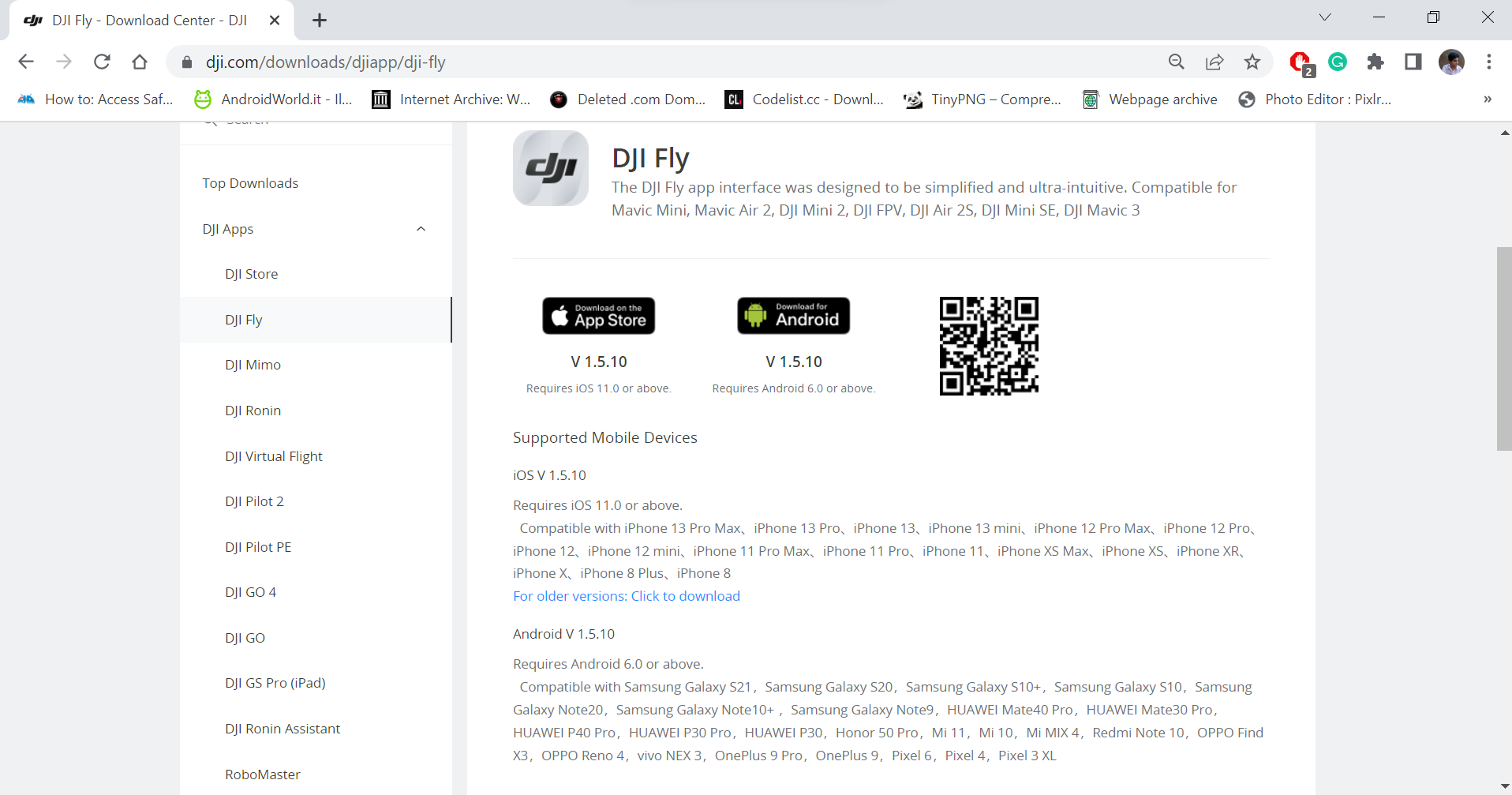 DOWNLOAD - Latest version of DJI Fly