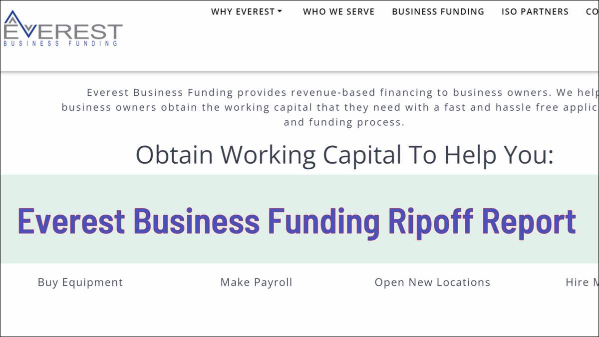 Everest Business Funding Ripoff Report