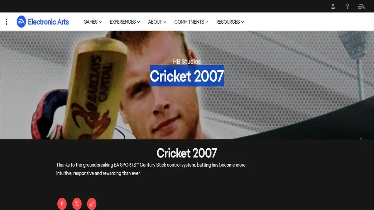 Cricket 2007 By Eagames