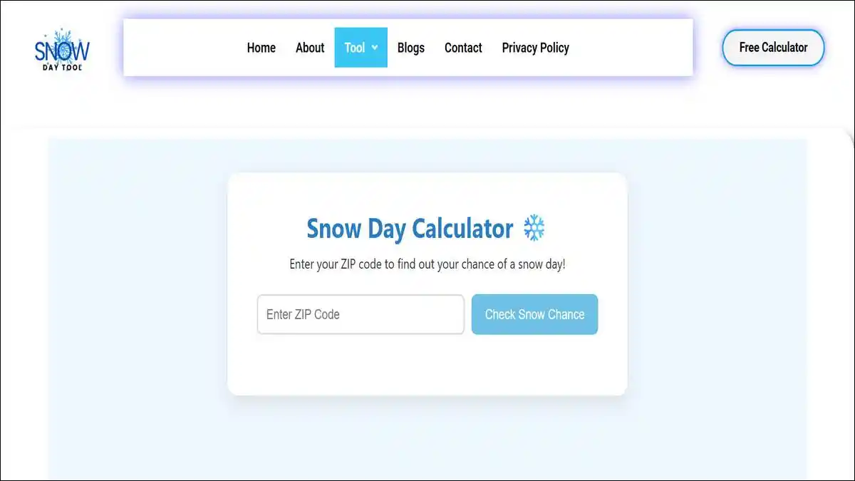 Snow Day Calculator Predict Closures with SnowDayTool.com