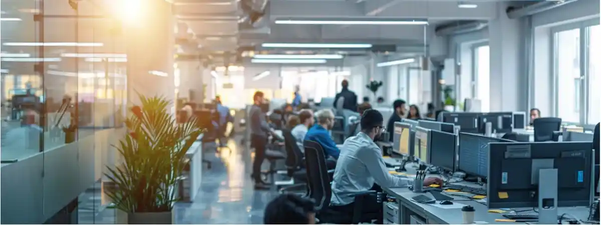 An office that uses one of the top enterprise AI platforms