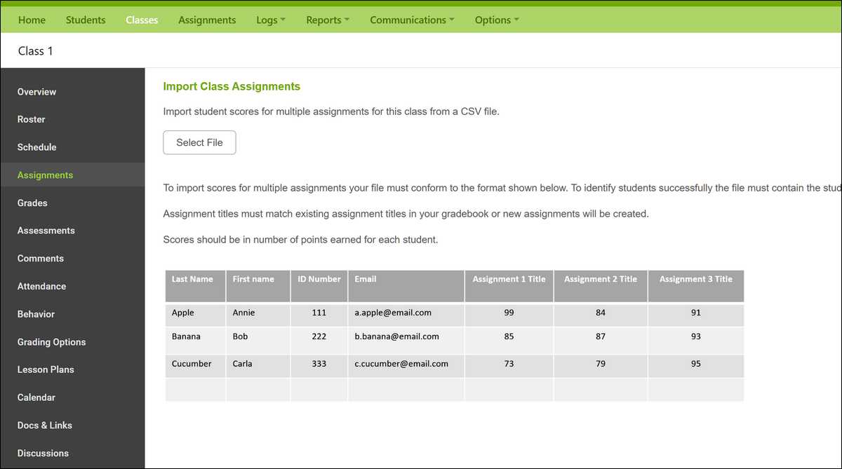 iGradePlus Dashboard Interface