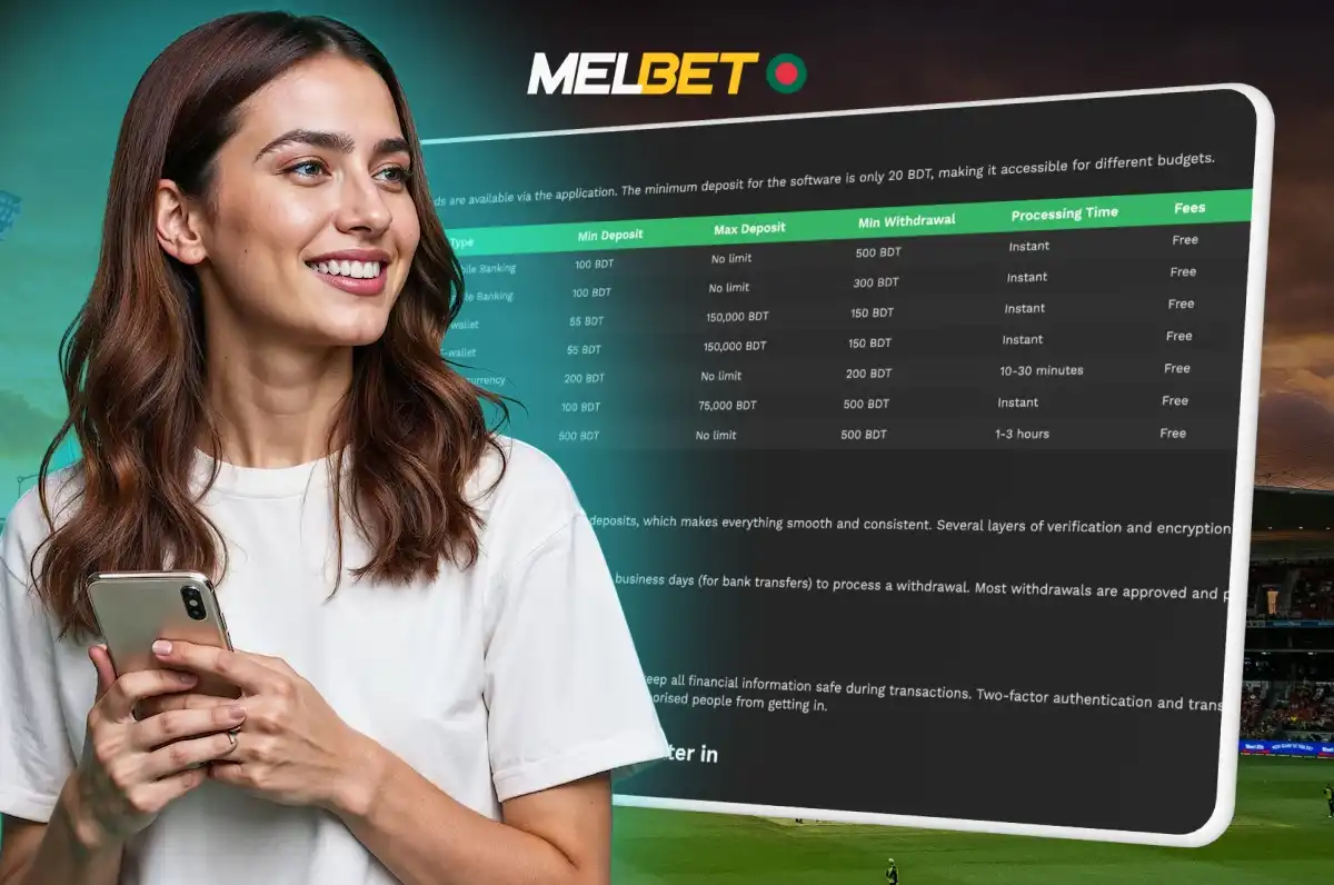 Melbet BD accepts payments through the most popular services in Bangladesh