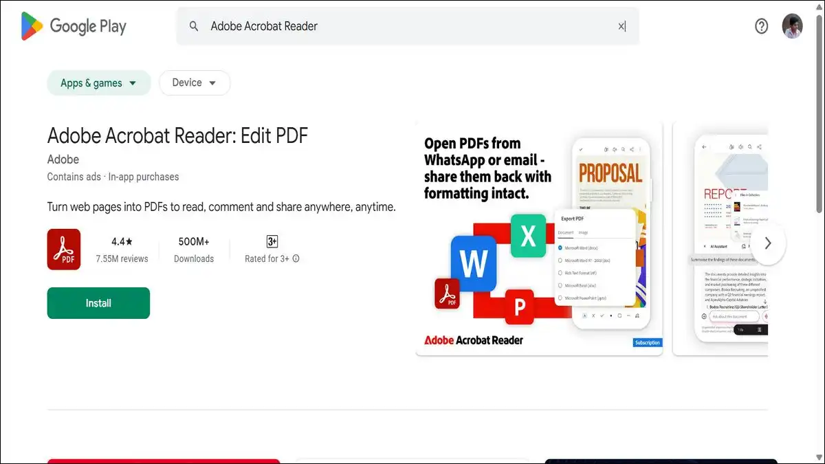 Want to edit PDF files on your Samsung Galaxy S26 Ultra phone? Then, Adobe Acrobat Reader is best and free app for you.