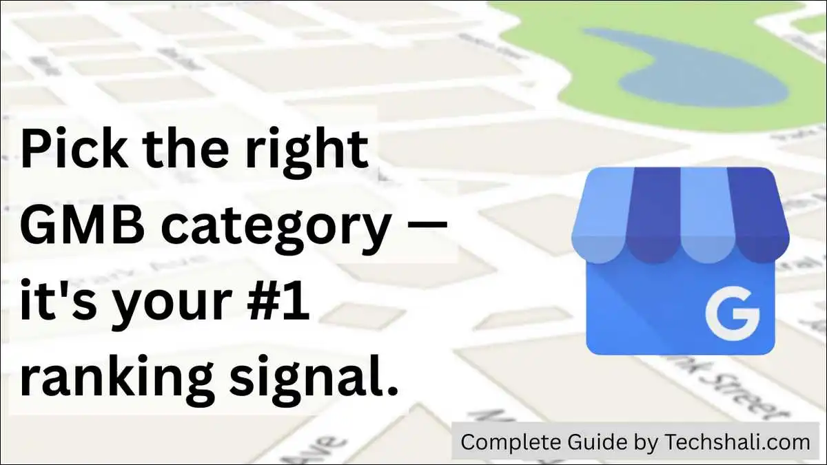 GMB primary category optimization for local search ranking