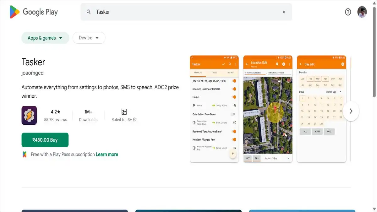 Tasker Android App