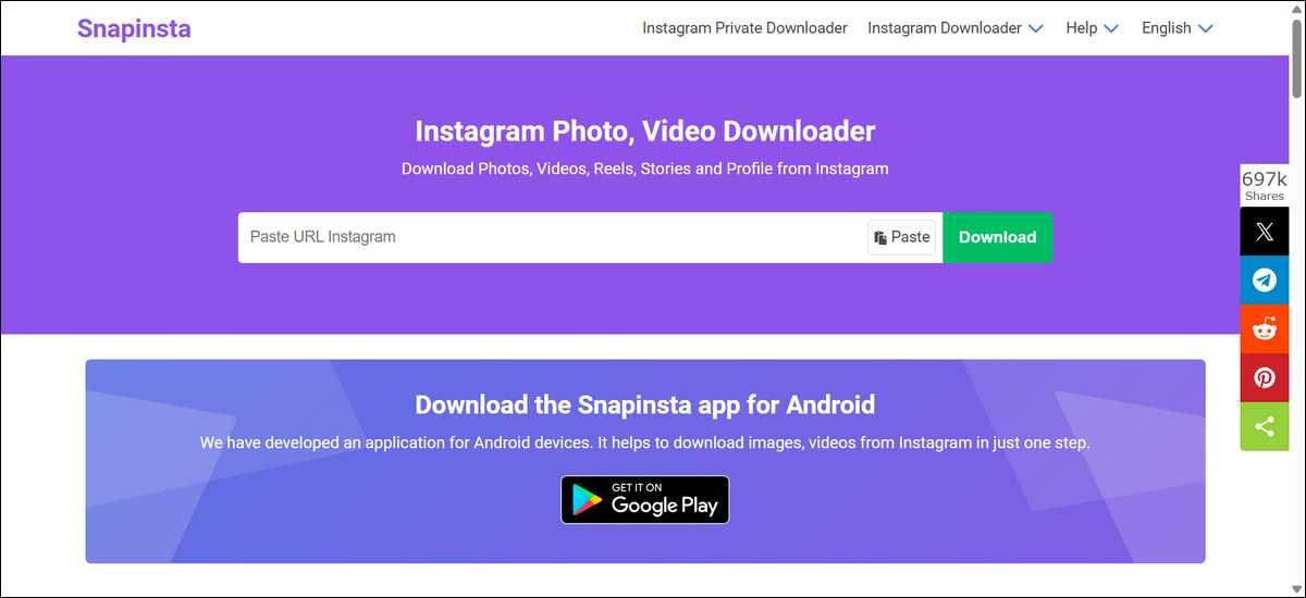 SnapInsta.to Can Provide Broad Format Support for Most Public Posts