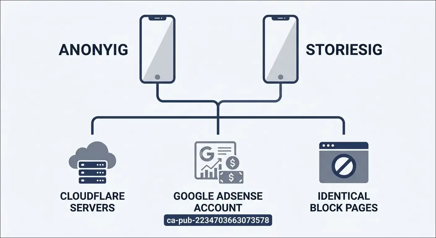Five connections between AnonyIG and StoriesIG